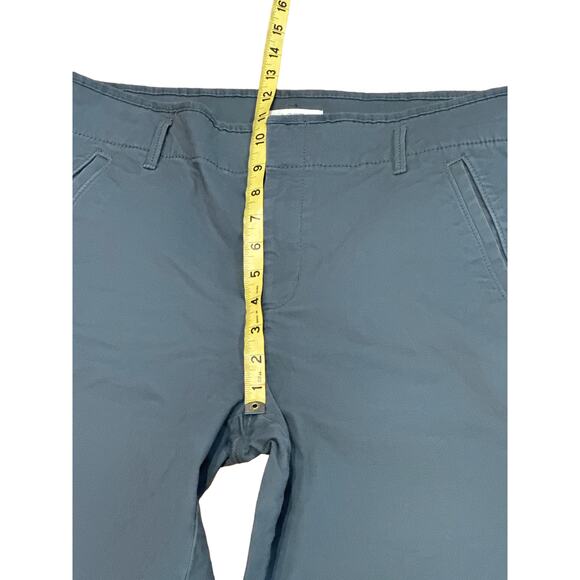 Loft wide-leg crop pants chinos 10 dark Green casual dark academia ann taylor - Picture 7 of 8